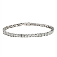 Tennis Bracelet Asscher Cut 10.63ct - 18k White Gold