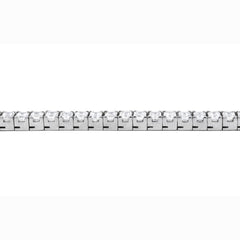 Tennis Bracelet Emerald Cut 13.36cts - 14K White Gold