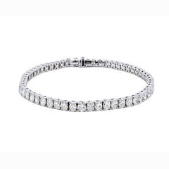 Tennis Bracelet Oval Cut 8.42ct Platinum 950